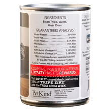 Load image into Gallery viewer, Tripett Green Bison Tripe - contents