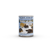 Load image into Gallery viewer, A can of Pacific Stream Canine Recipe with Salmon in Gravy.