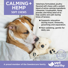 Load image into Gallery viewer, Vet Worthy Calming + Hemp Soft Chews 60 ct
